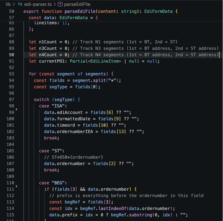 Order-to-EDI pipeline