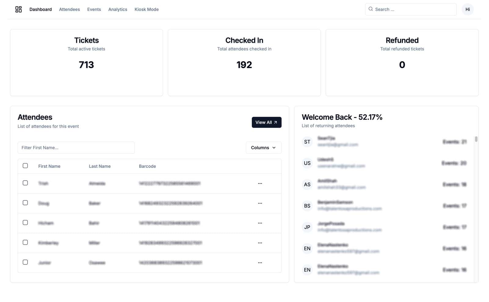 Hip Haus Check-in App — screenshot