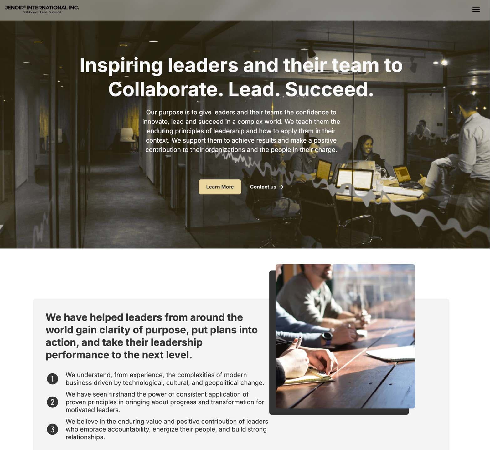 Jenoir International — screenshot